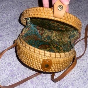 Made in Indonesia Rattan wicker crossbody purse